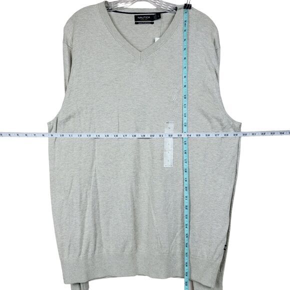 Nautica Luxury Performance Modal Cotton Blend Pullover Sweater Men L Gray - Picture 6 of 8